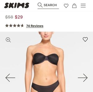 NWT SKIMS Weightless Strapless Bra